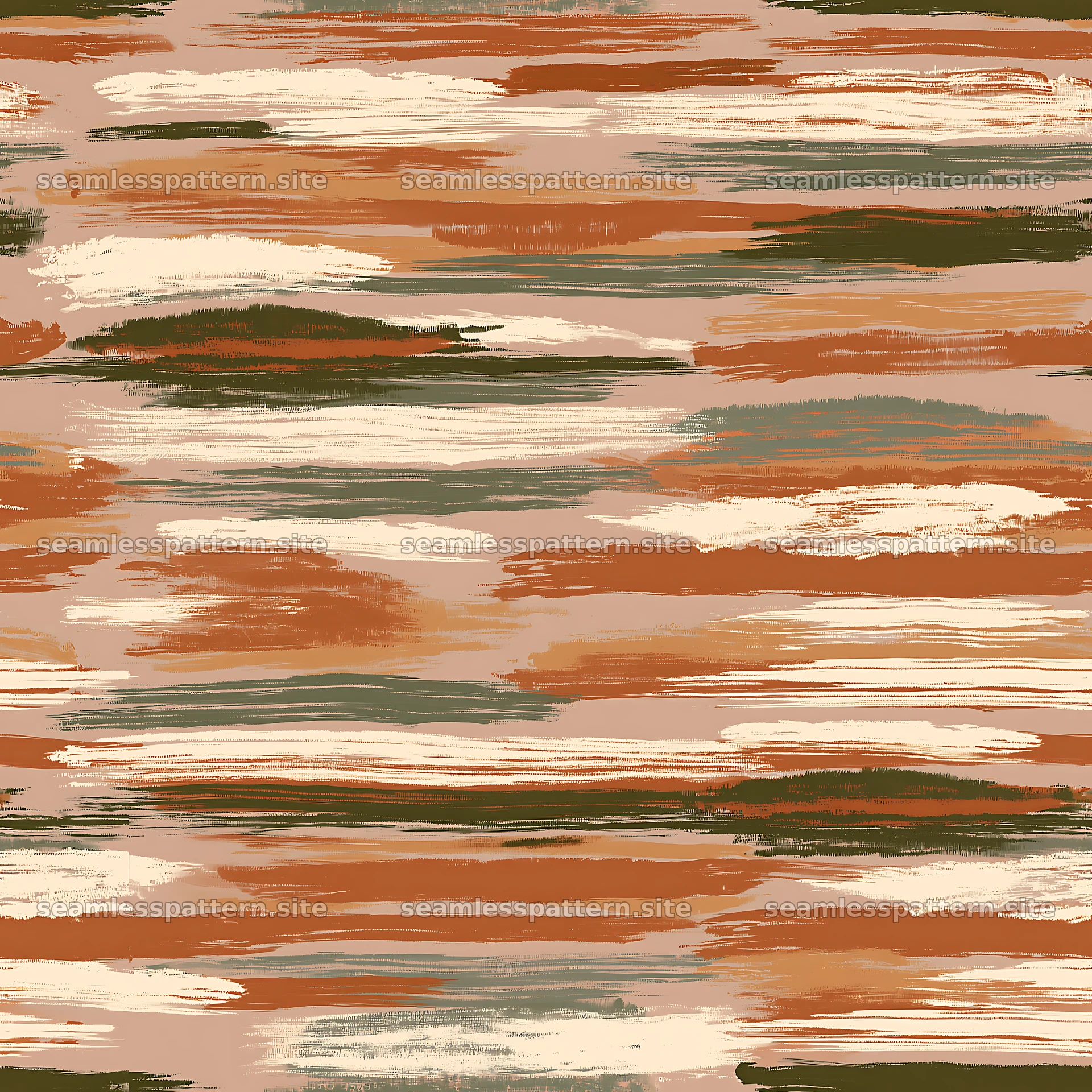 Seamless contrasting horizontal brushstroke pattern