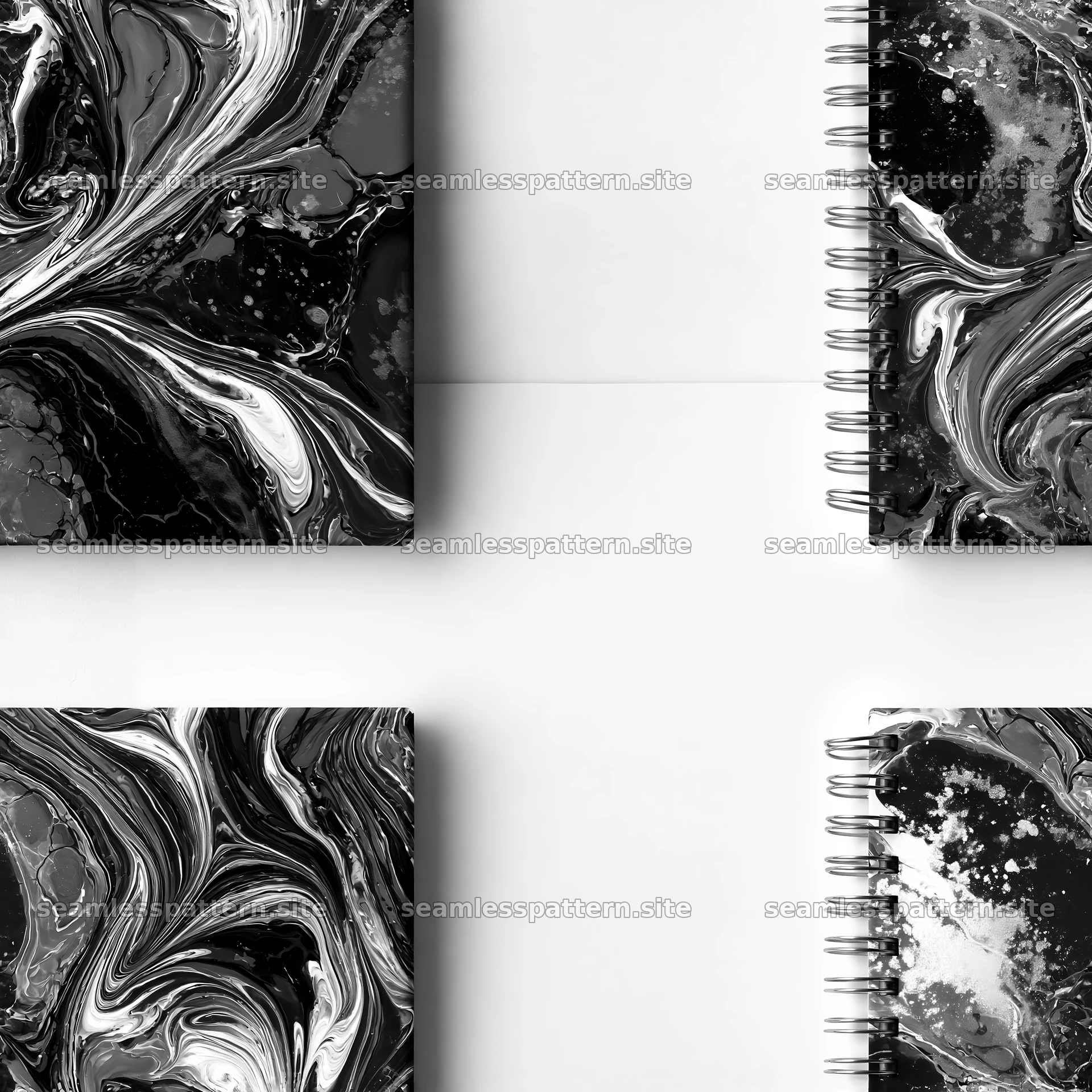 Elegant colorful marble seamless pattern for notebook stationery