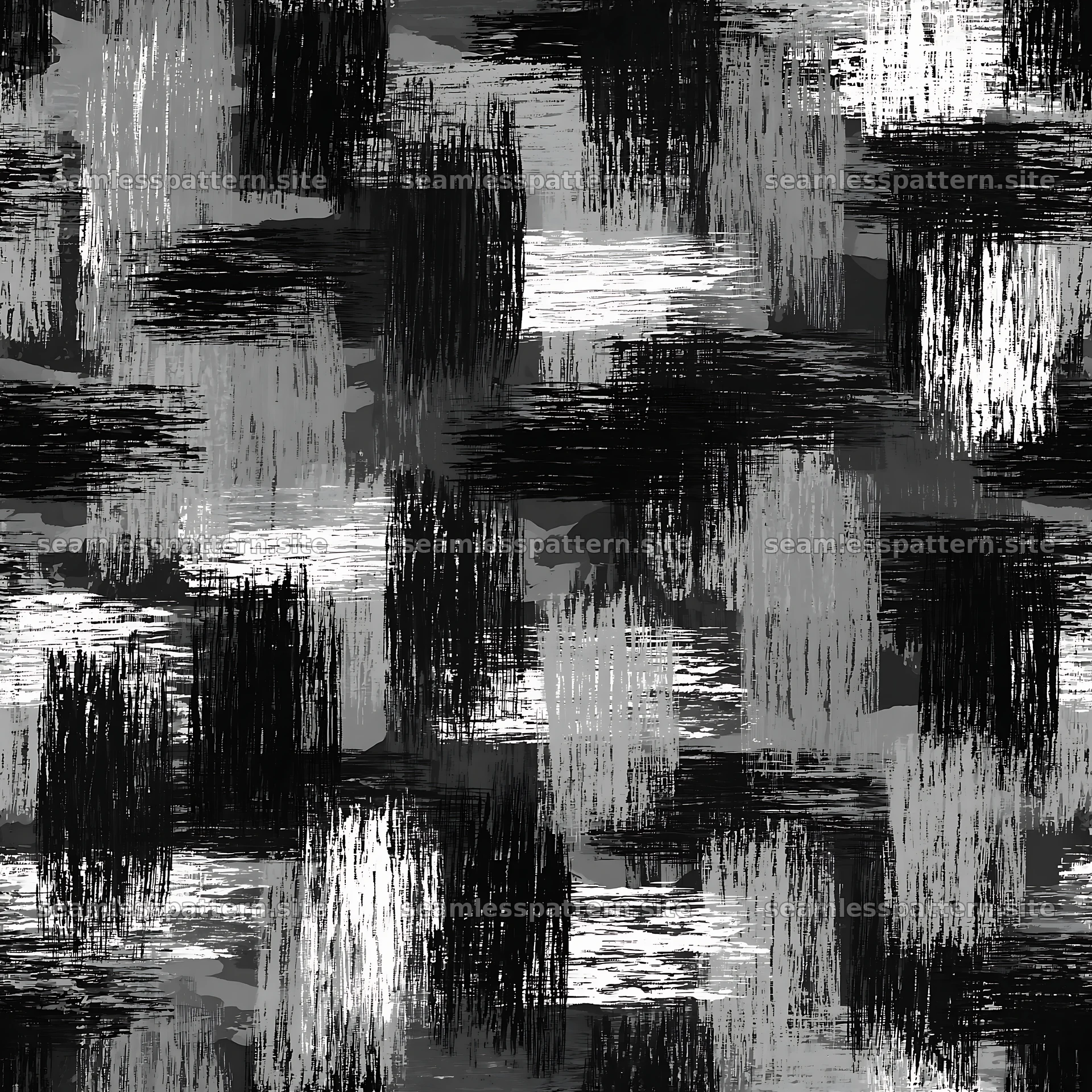 Seamless military camouflage brushstroke pattern in dark tones