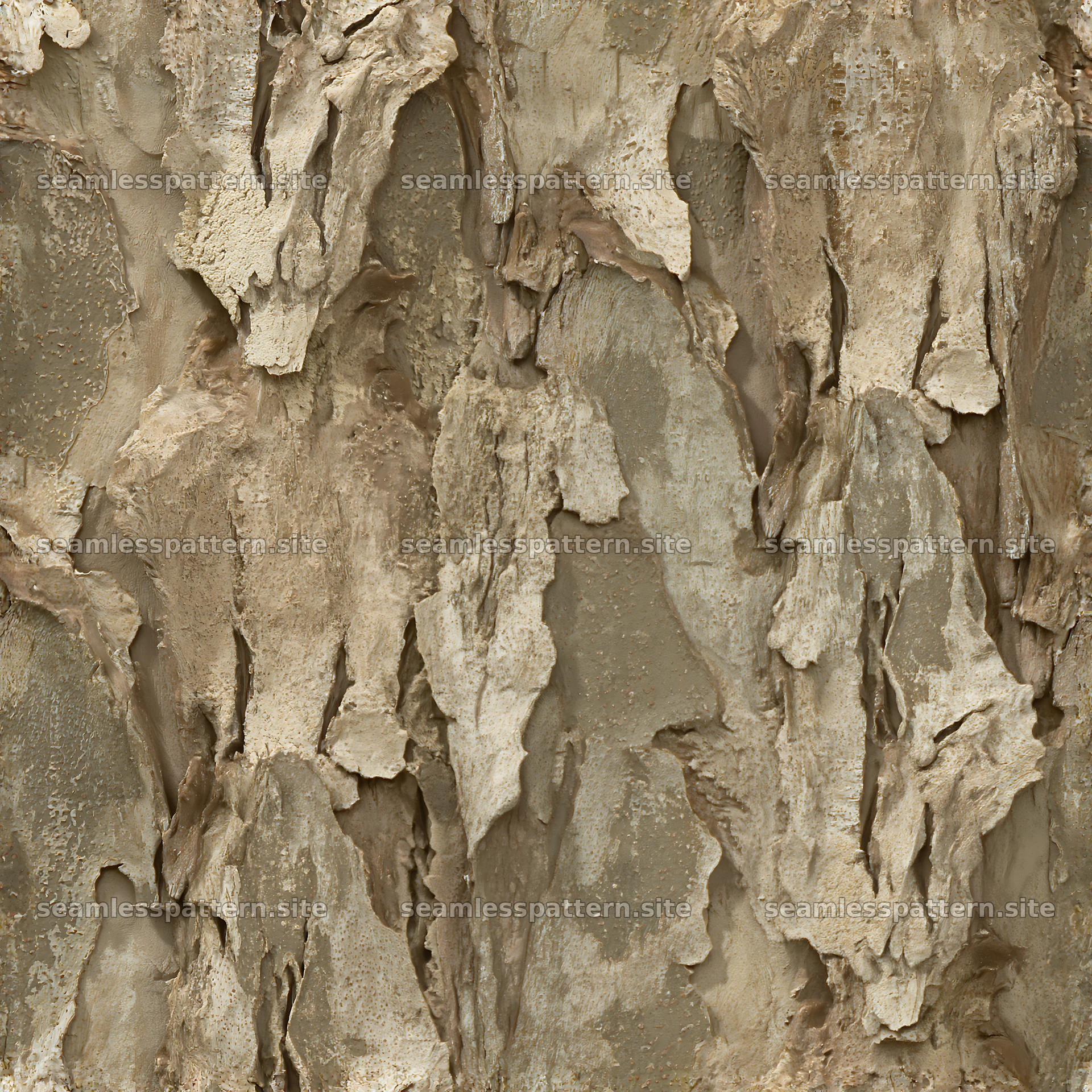 Seamless tan bark pattern for fabric and wallpaper