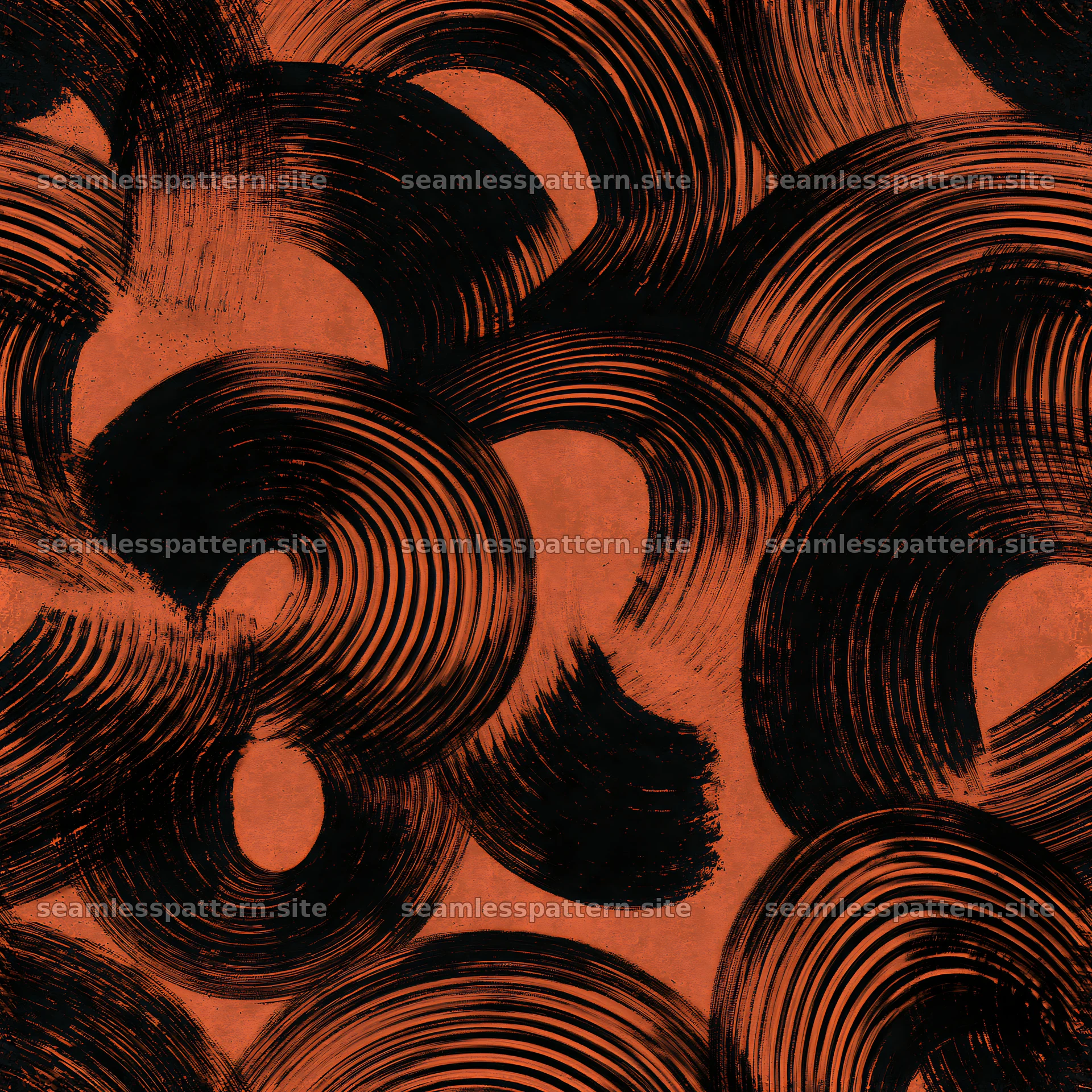 Tileable rough ink stroke texture with warm tones