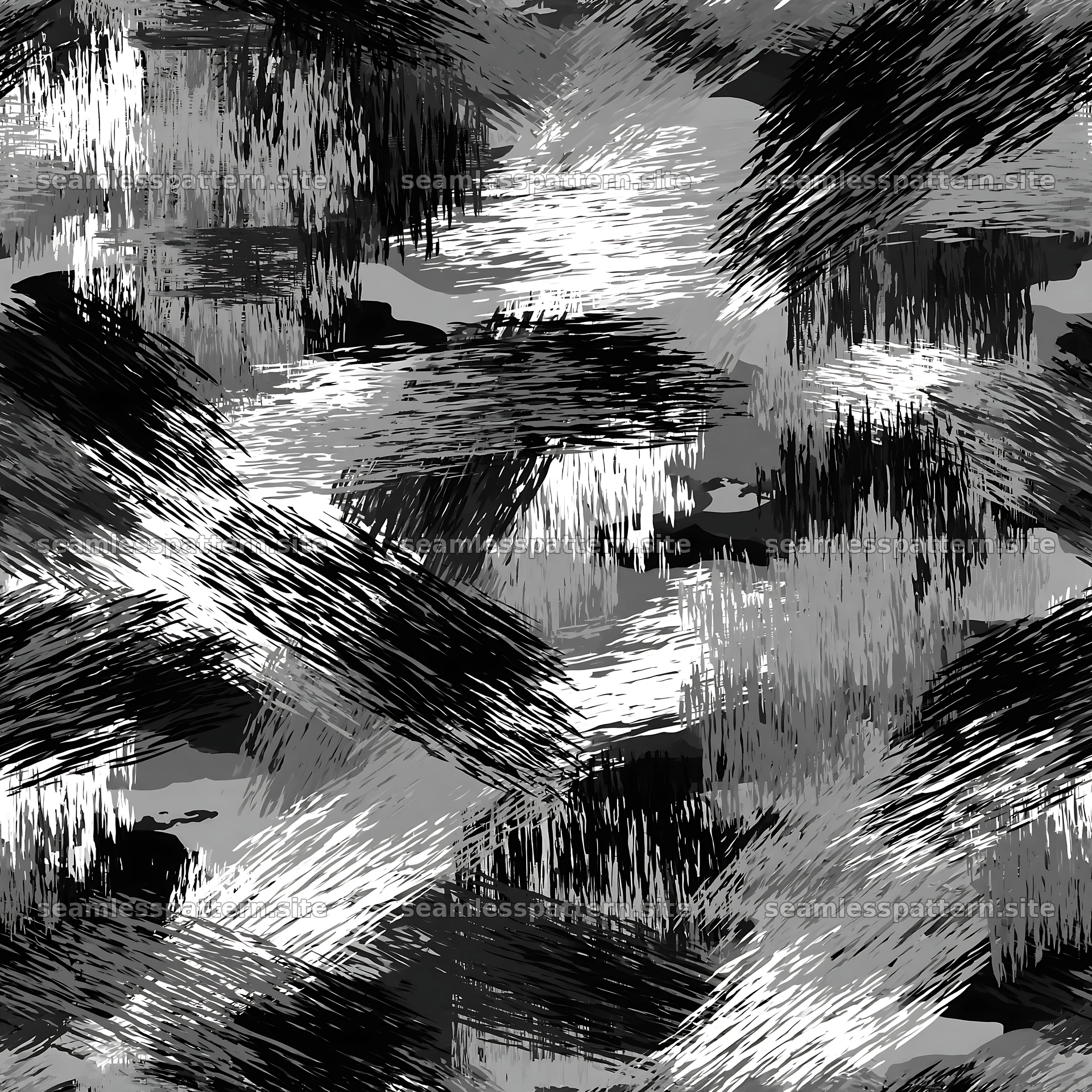Seamless khaki camouflage brushstroke pattern
