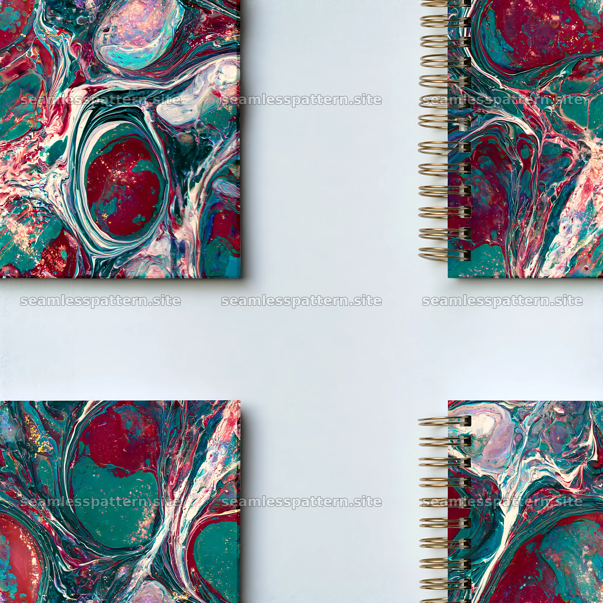 Elegant colorful marble seamless pattern for notebook stationery