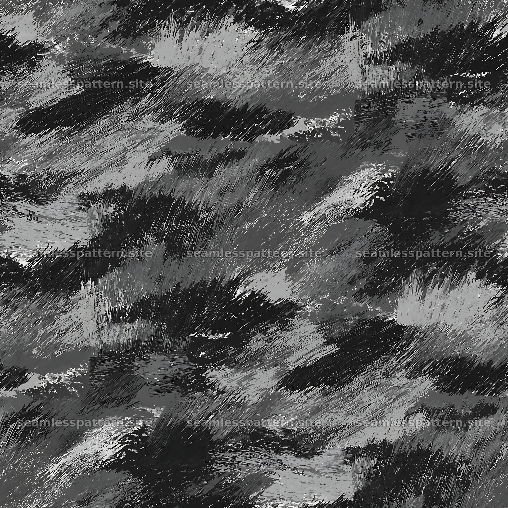 Woodland camouflage brushstroke seamless pattern fabric design