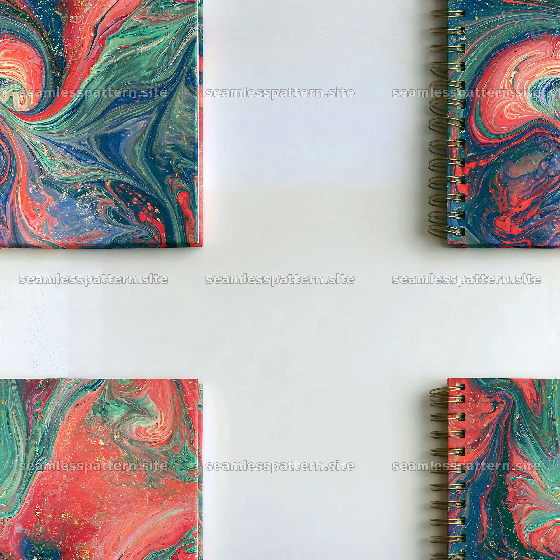 Elegant colorful marble seamless pattern for notebook stationery