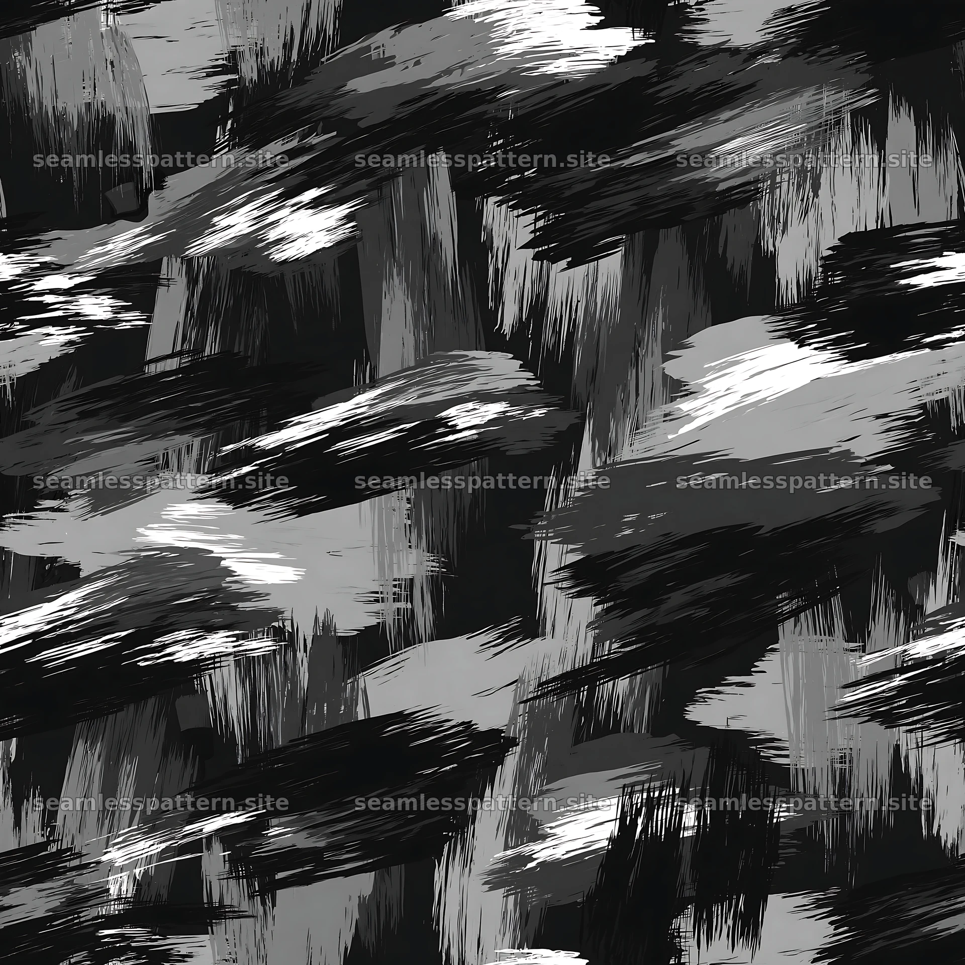 Seamless olive camouflage brushstroke pattern