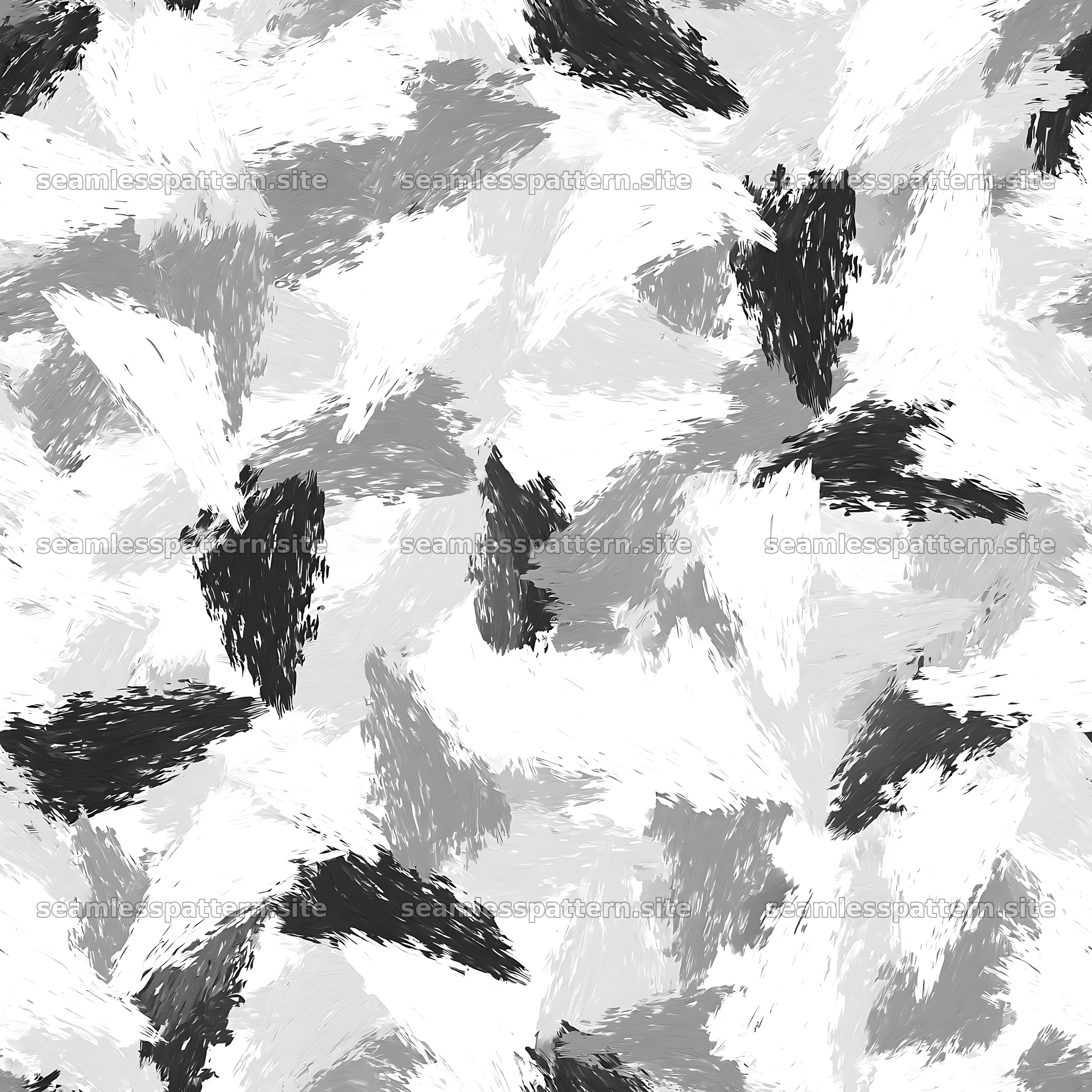 Seamless arctic camouflage brushstroke pattern
