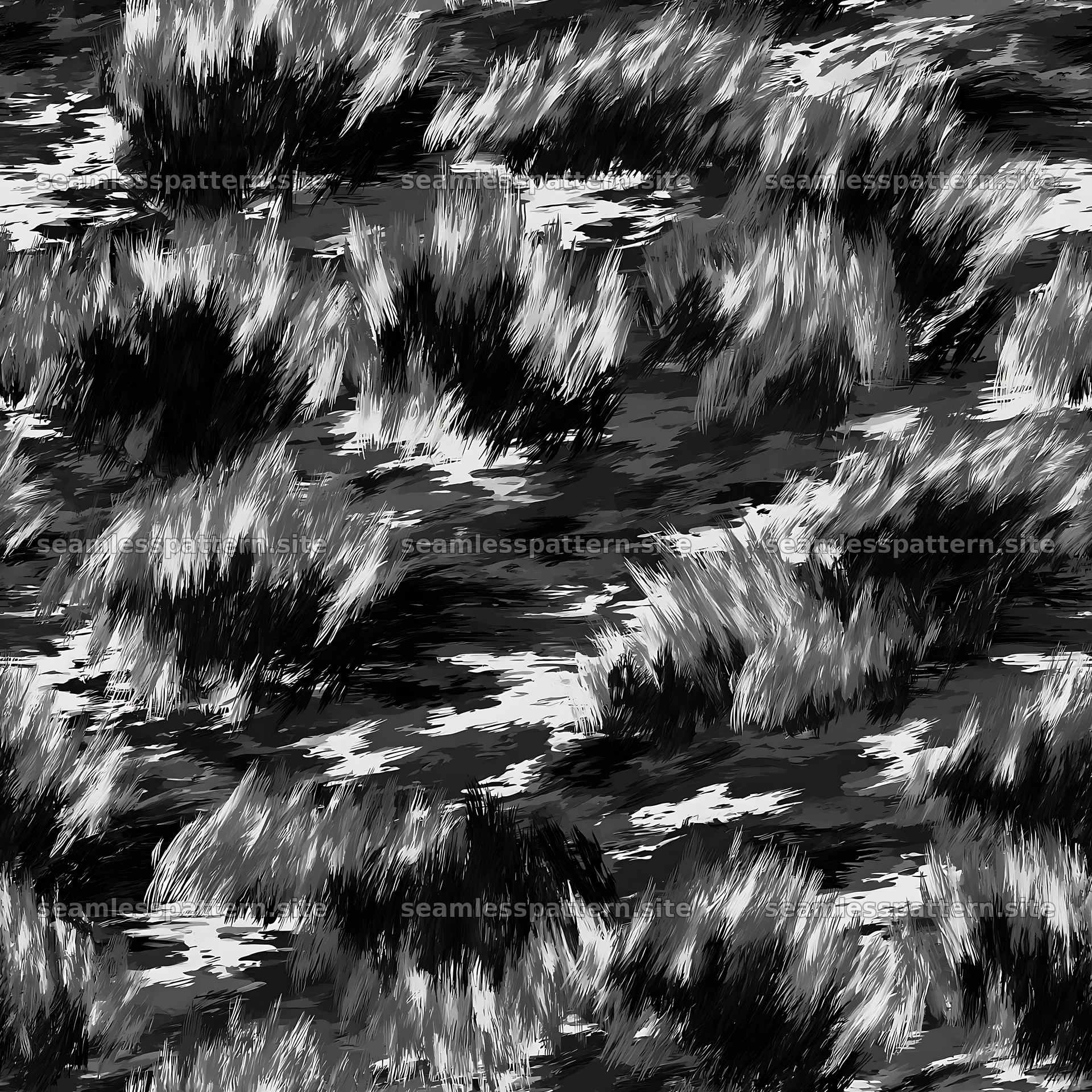 Seamless military camouflage brushstroke pattern