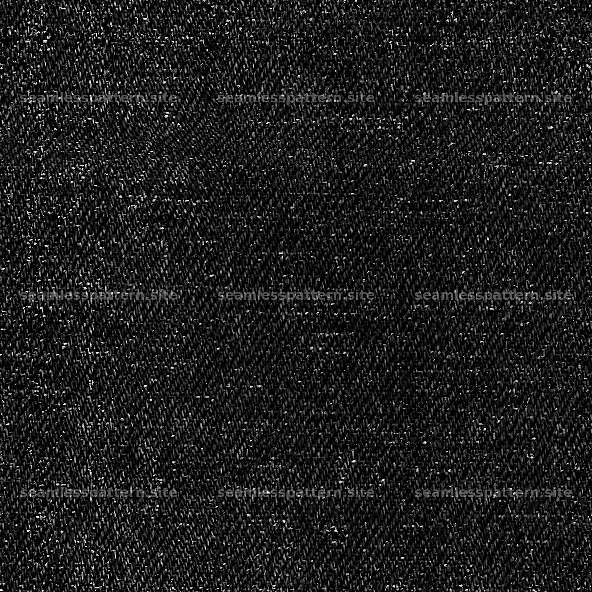 Seamless stretch denim texture pattern in black