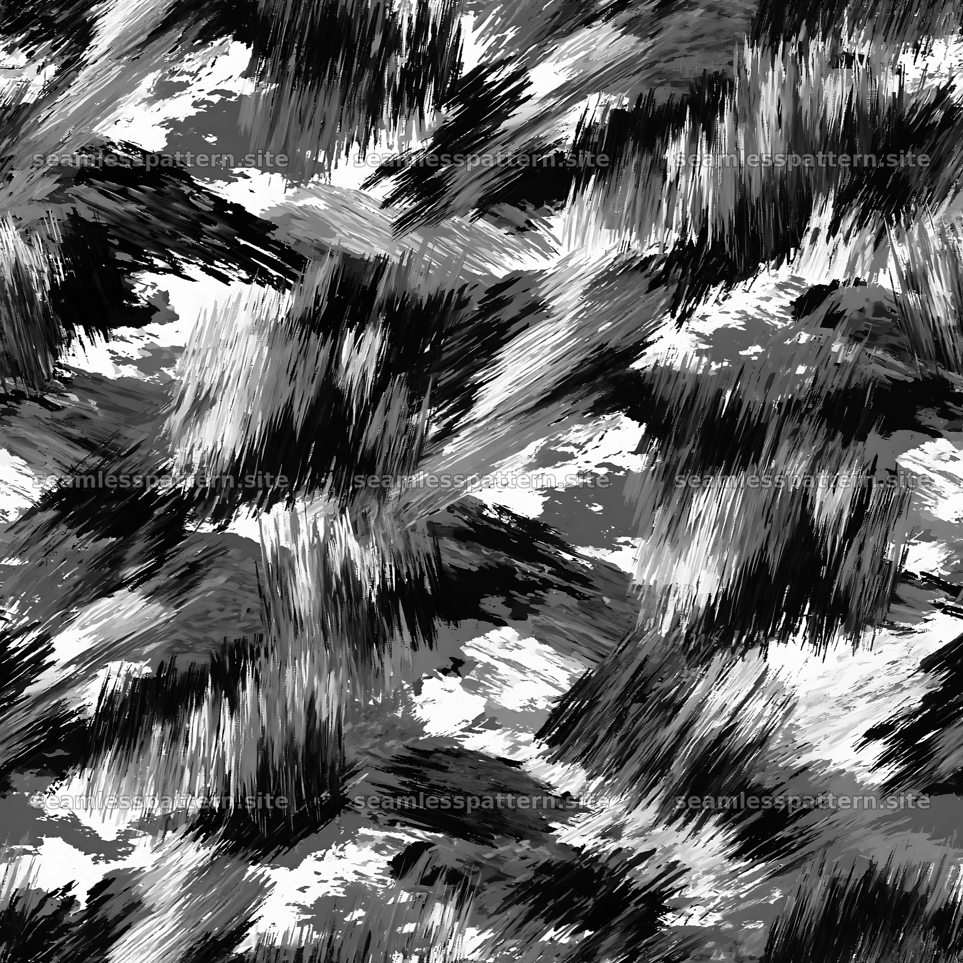 Seamless abstract camouflage brushstroke pattern design