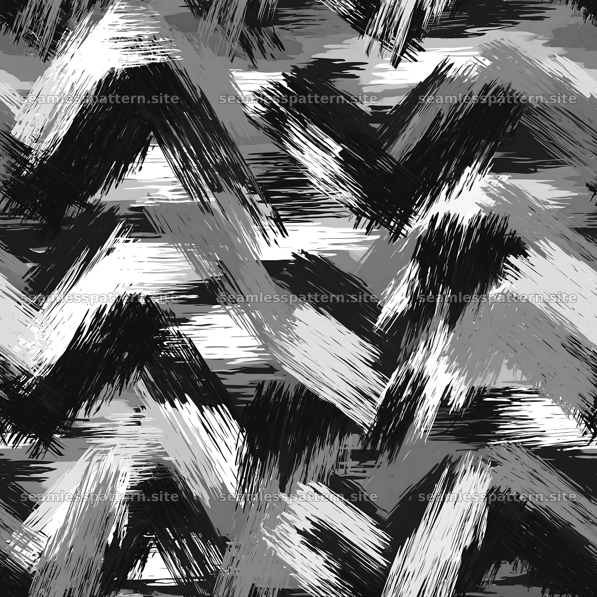 Seamless military camouflage brushstroke pattern design