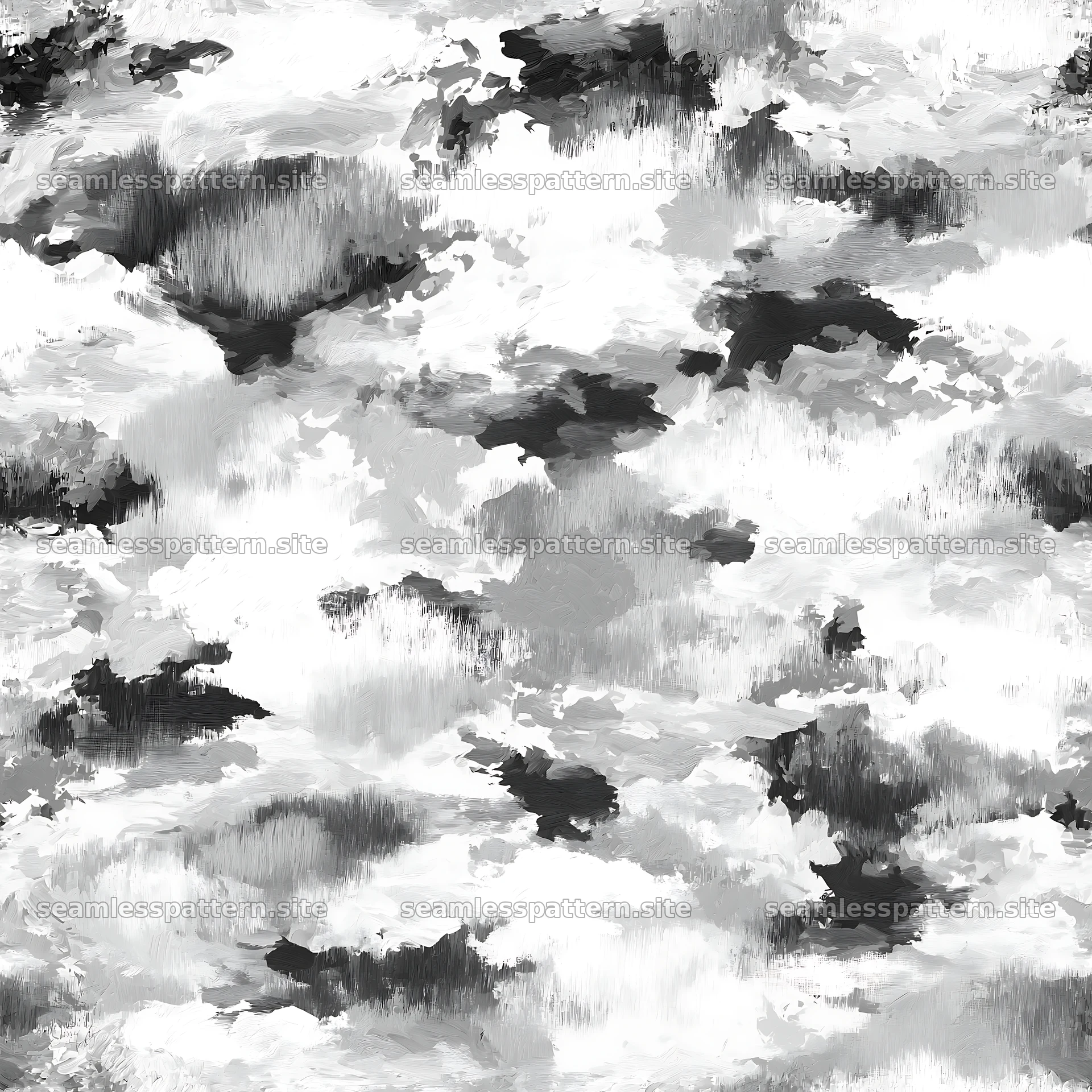 Seamless arctic camouflage brushstroke pattern