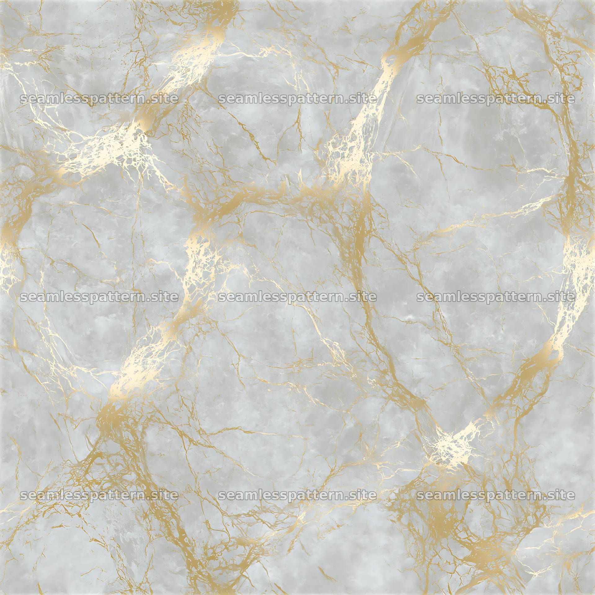 Luxury gold vein seamless texture with gray background