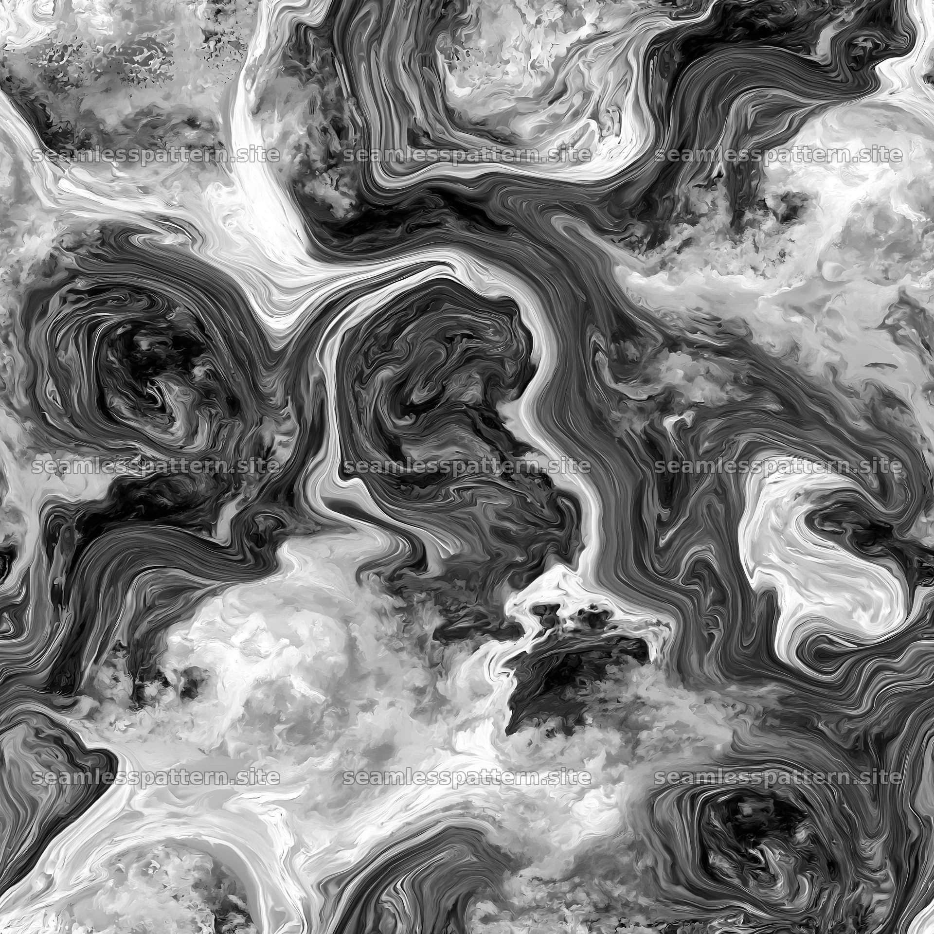 Elegant monochrome marble seamless pattern for notebook stationery