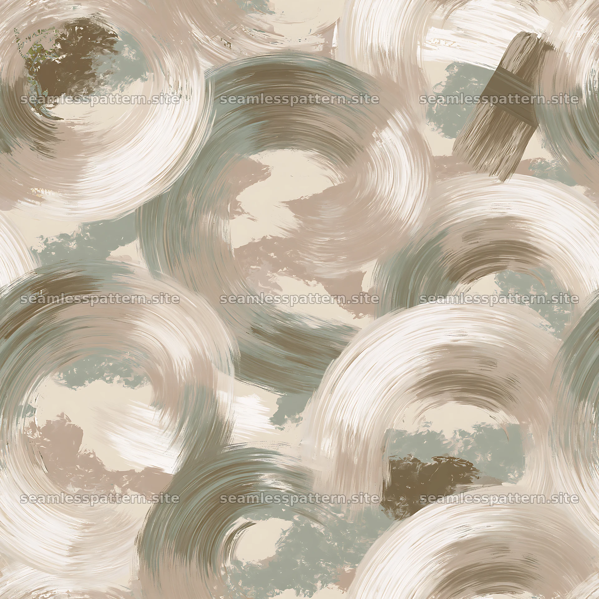 Seamless beige camouflage brushstroke pattern for textiles