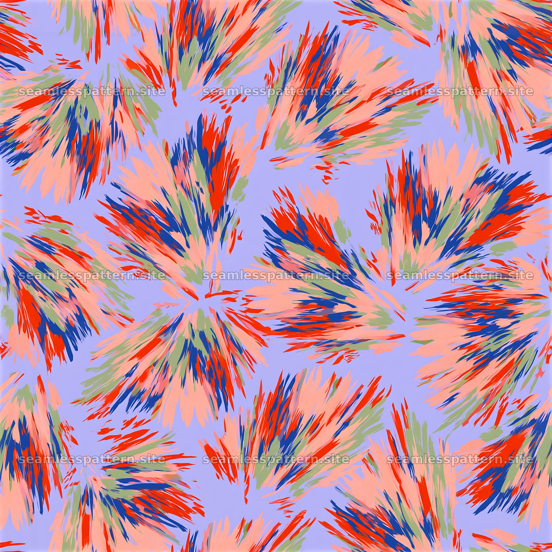 Energetic expressive brush marks seamless pattern