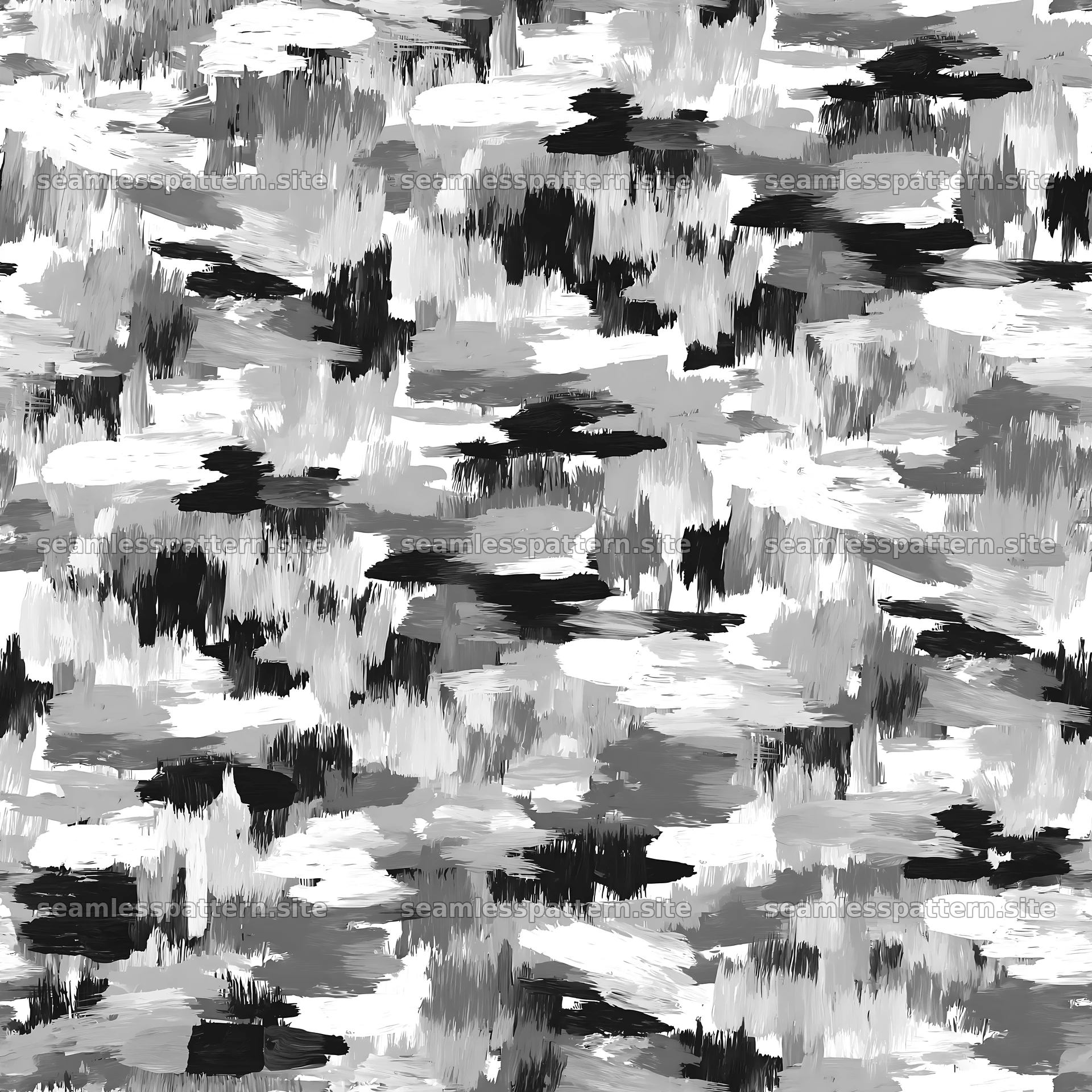 Seamless arctic camouflage brushstroke pattern