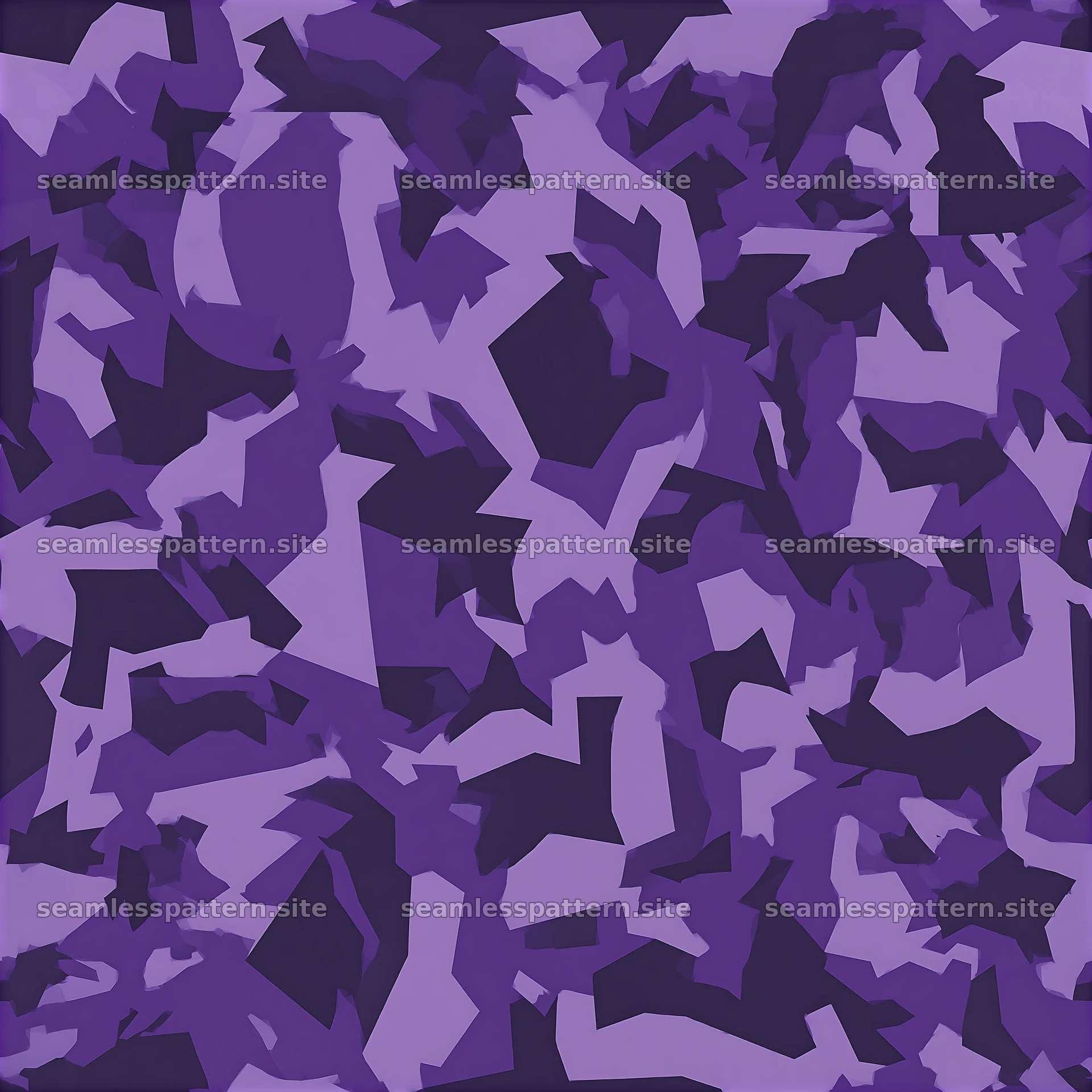 Purple two-tone camouflage seamless pattern in a stylized design