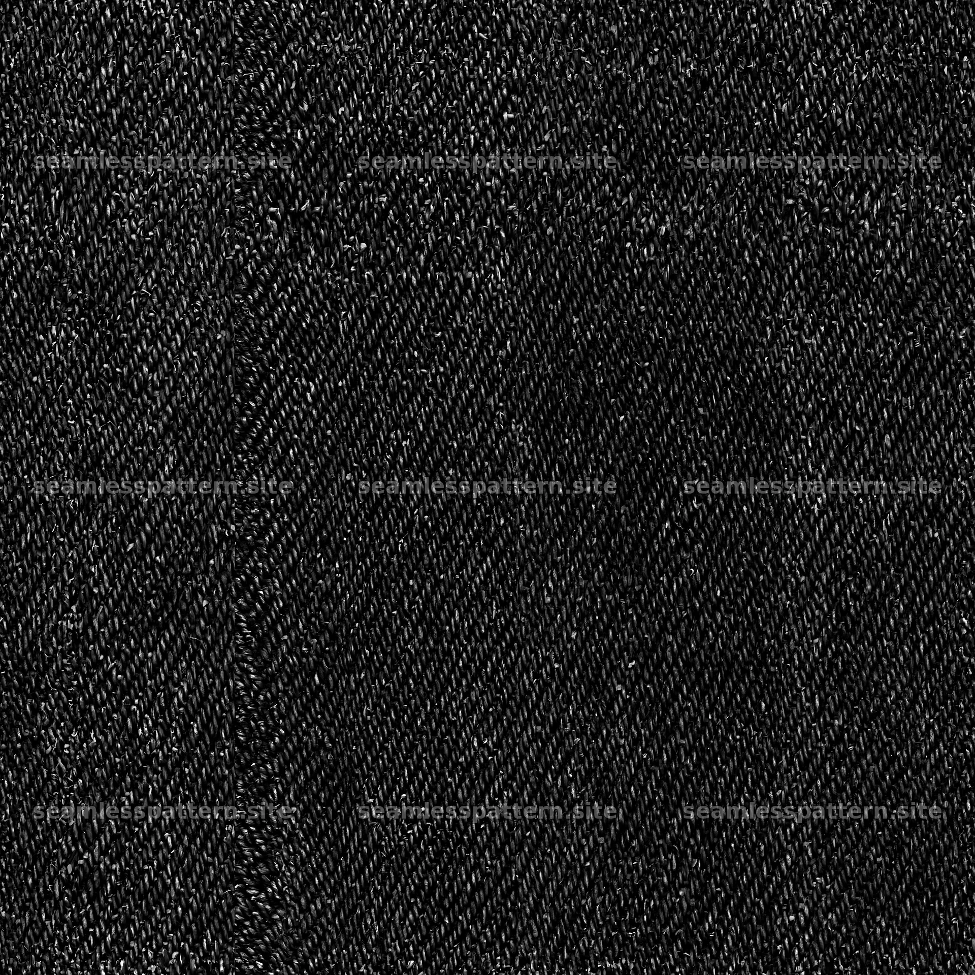 Seamless stretch denim texture pattern in black color