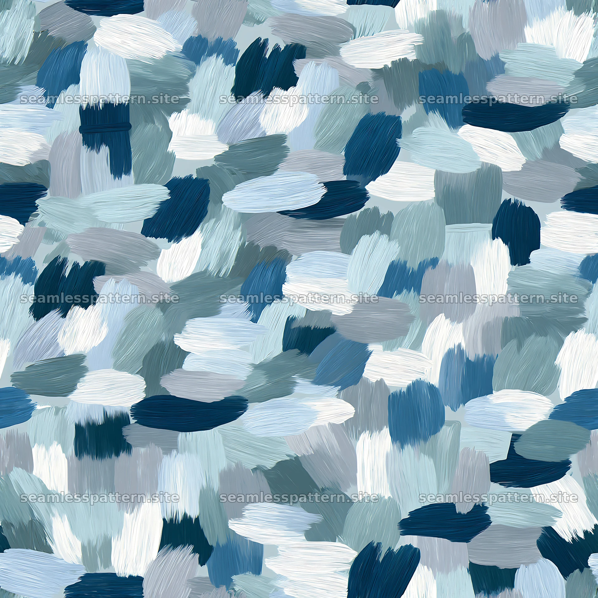 Seamless arctic camouflage brushstroke pattern for textiles