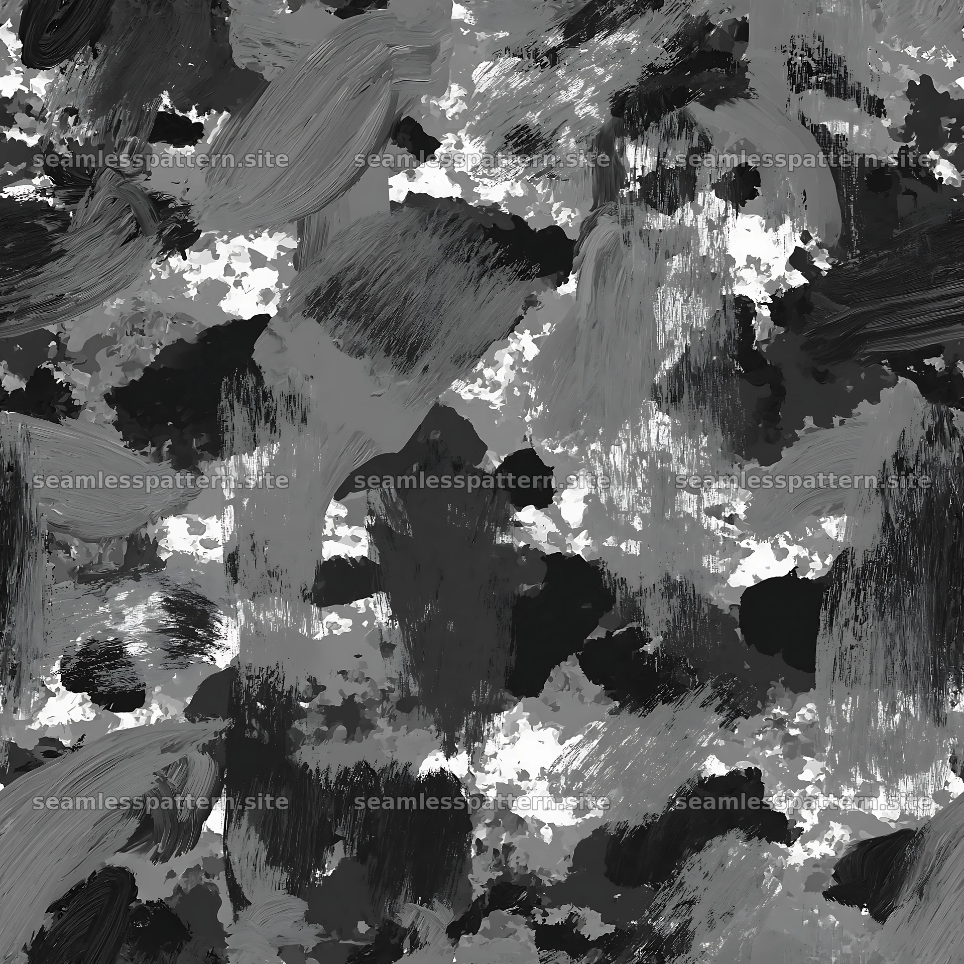 Seamless khaki camouflage brushstroke pattern in neutral tones