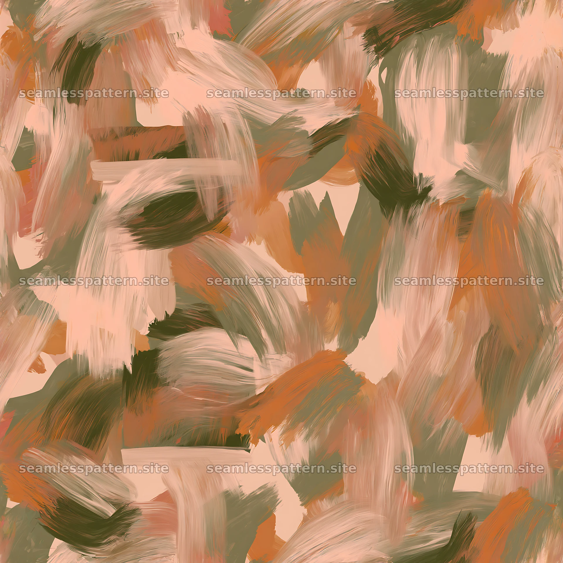 Seamless desert camouflage brushstroke pattern for textile use