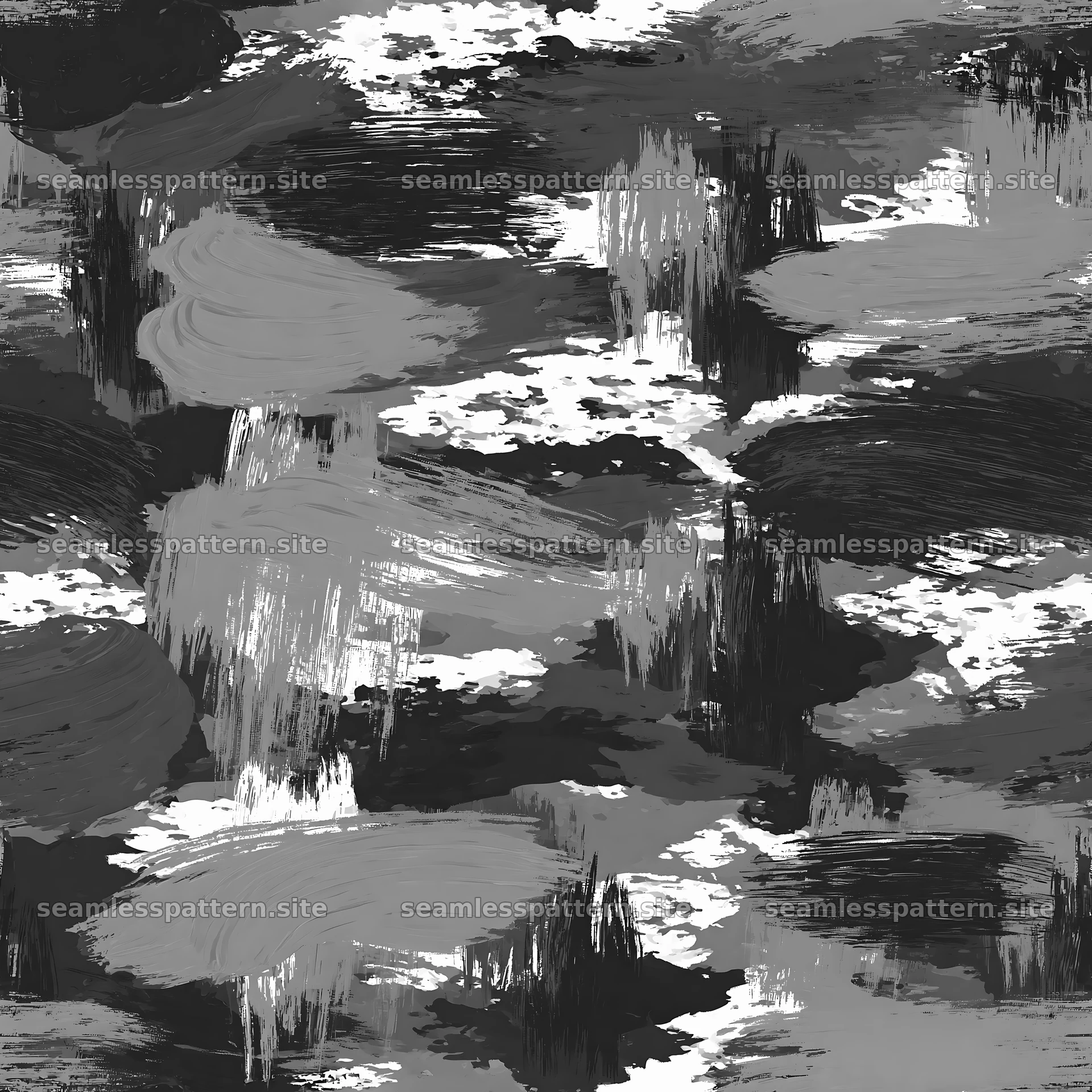 Seamless khaki camouflage brushstroke pattern for textiles