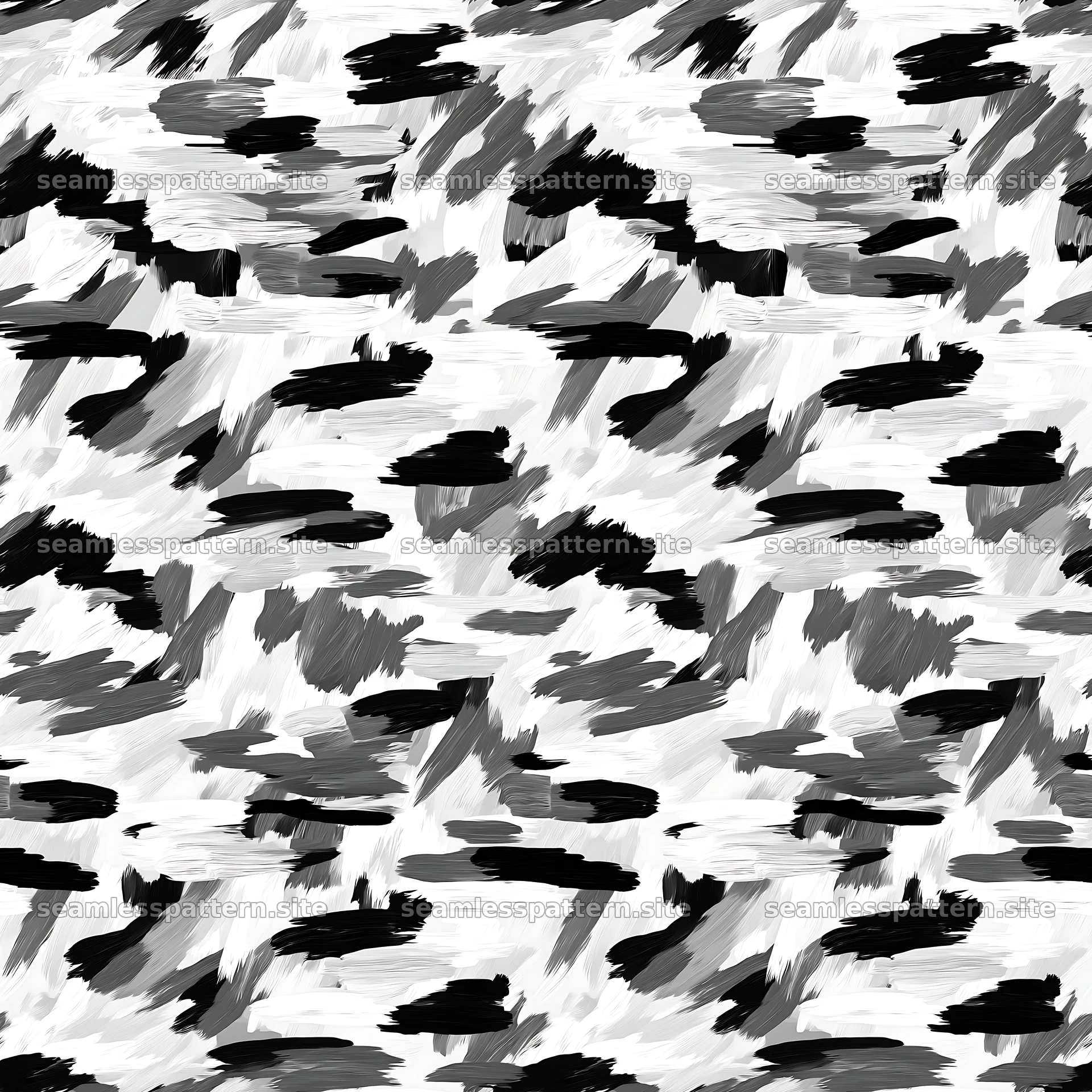 Seamless arctic camouflage brushstroke pattern