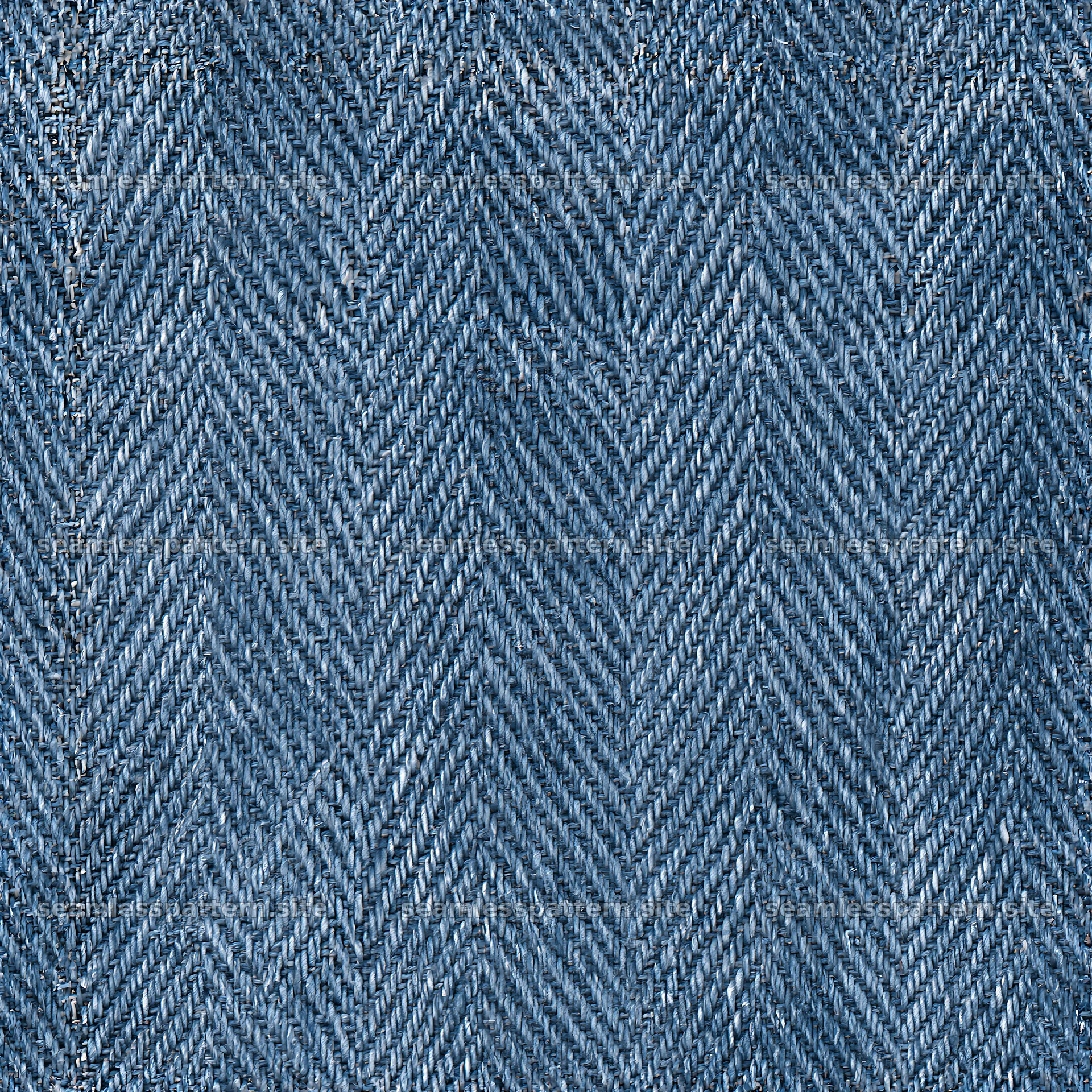 Seamless rugged denim fabric pattern with herringbone design
