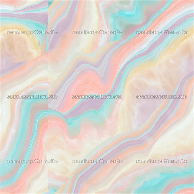 Candy-colored marble repeating pattern with soft swirls and lines