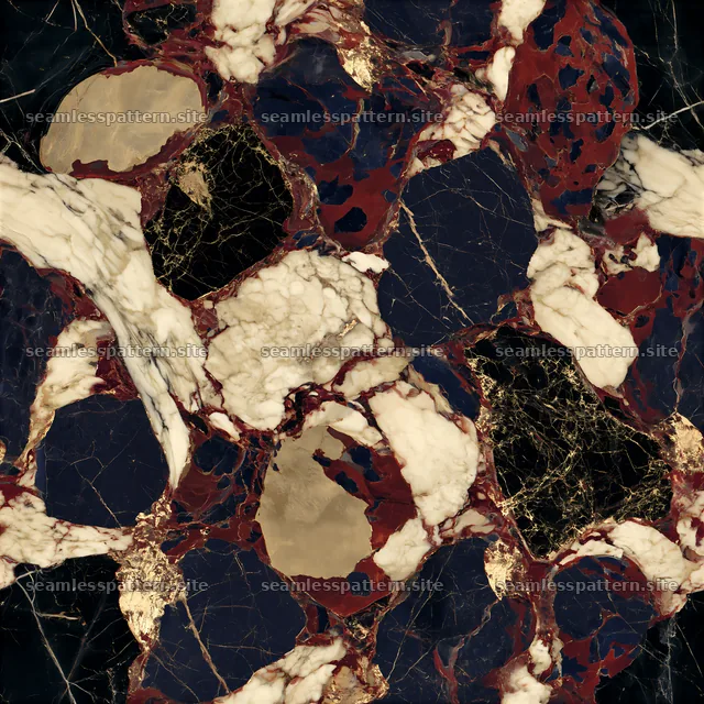 Seamless polished camouflage marble pattern with dark and light tones