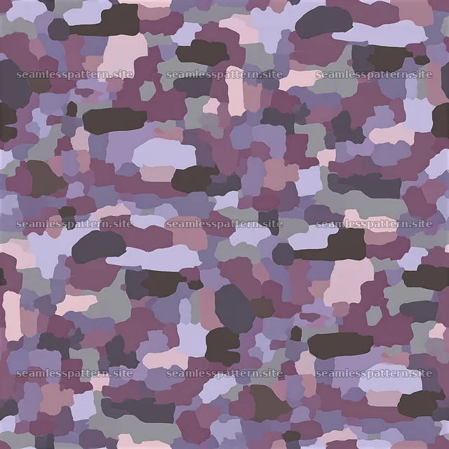 Purple fabric camouflage repeat pattern with soft shapes