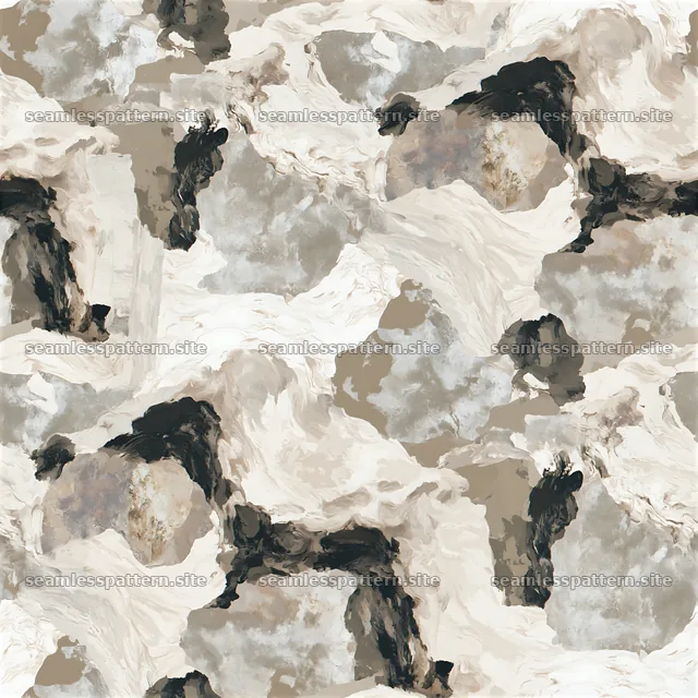 Seamless neutral marble camouflage pattern with earth tones
