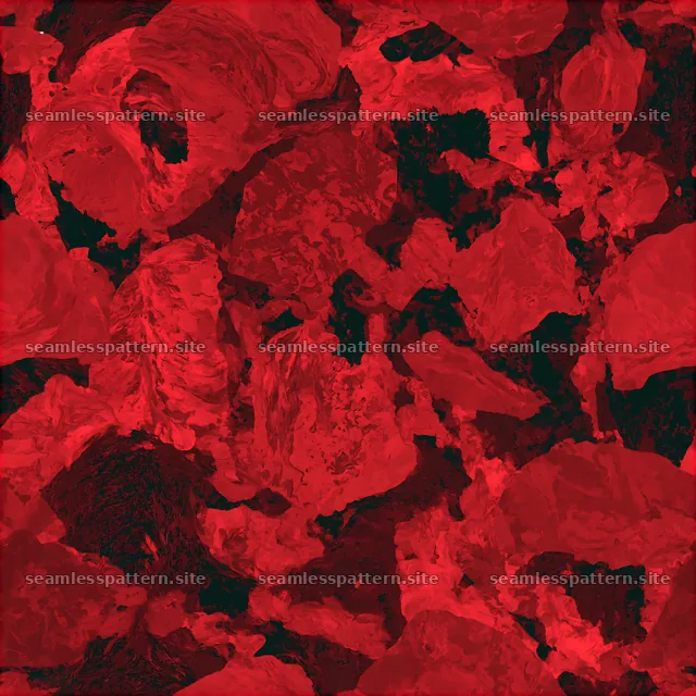 Red marbled camouflage tileable pattern with abstract shapes and textures