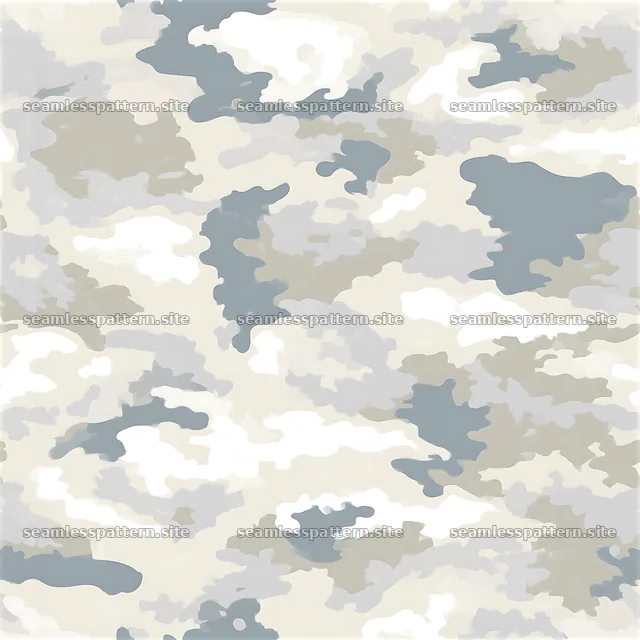 Tileable military camouflage pattern in grey and white shades