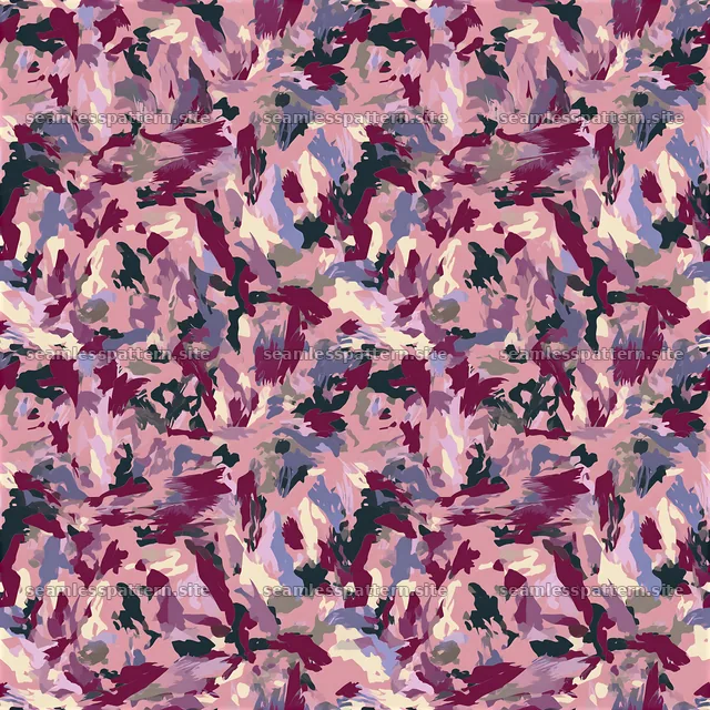 Purple sportswear camouflage repeat pattern with abstract shapes