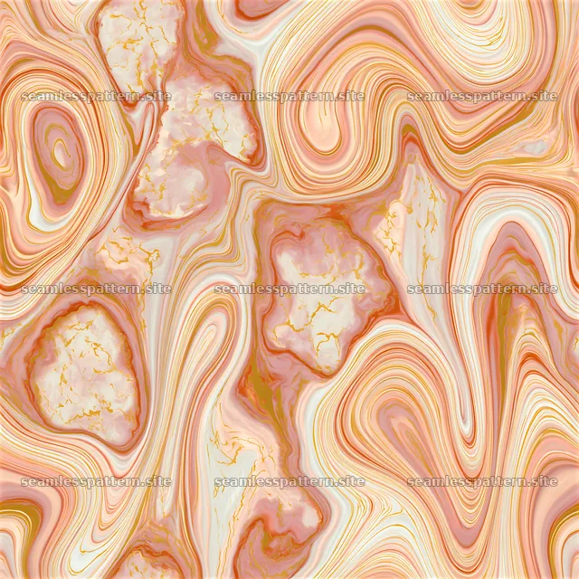 Seamless fluid marble repeat pattern with gold veining