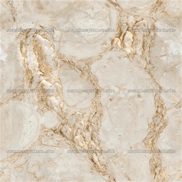 Seamless refined marble texture with gold veins