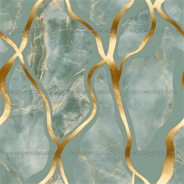 Gold kintsugi vein seamless pattern on textured background