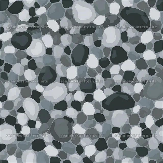 Repeat pattern with monochrome gray camouflage in abstract shapes